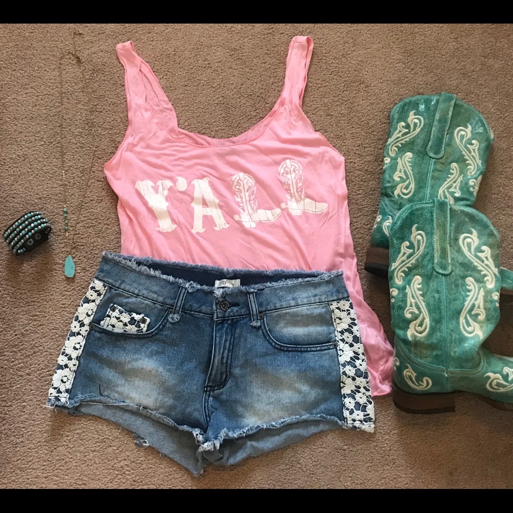 Denim shorts